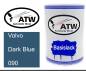 Preview: Volvo, Dark Blue, 090: 500ml Lackdose, von ATW Autoteile West.